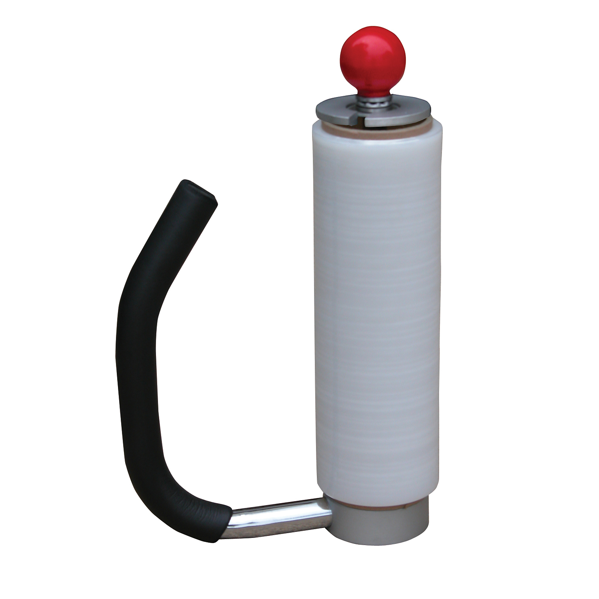 Vestil Round Style Handheld Stretch Wrapper Dispenser - Ergonomic Foam Handle, 8in. Max Roll Diameter, Model# SW-HAND-R